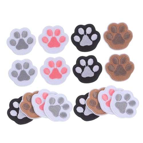 WRITWAA 16 Stück Teiliges Pfotenabdruck Aufnäher Selbstklebende Bestickte Stoffpatches DIY Applikationen für Kleidung Hüte Taschen Rucksäcke Reparatur Dekoration Farbenfrohe Hundepfoten WRITWAA 16 Stück Teiliges Pfotenabdruck Aufnäher Selbstklebende Bestickte Stoffpatches DIY Applikationen für Kleidung Hüte Taschen Rucksäcke Reparatur Dekoration Farbenfrohe Hundepfoten von WRITWAA