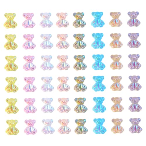 WRITWAA 160 Stück Diy Bär Modellierung Nagel Charms Maniküre Dekorationen Süße Nail Art Aufkleber für Kreative Designs und Handgemachte Kunstwerke Geeignet für Natürliche und Künstliche von WRITWAA