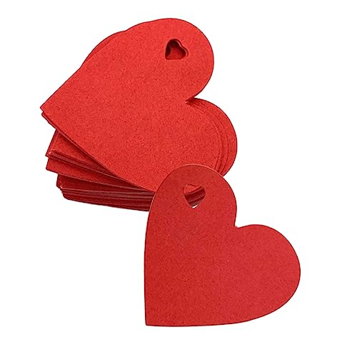 WRITWAA 1Satz Herzförmige Geschenkanhänger Rot Umweltfreundliche Papieretiketten für Valentinstag und Hochzeit Dekoration und DIY Projekte WRITWAA 1Satz Herzförmige Geschenkanhänger Rot Umweltfreundliche Papieretiketten für Valentinstag und Hochzeit Dekoration und DIY Projekte von WRITWAA