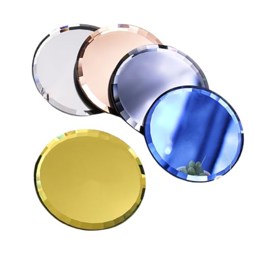 WRITWAA 1Satz Teiliges Spiegel Nagelkunst Paletten Runde Maniküre Mischpalette Blau Gelb Schwarz und Weiß für Nageldesigns und Make Up Anwendungen WRITWAA 1Satz Teiliges Spiegel Nagelkunst Paletten Runde Maniküre Mischpalette Blau Gelb Schwarz und Weiß für Nageldesigns und Make Up Anwendungen von WRITWAA