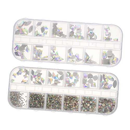 WRITWAA 2 Boxen Diy Nageldiamanten für Maniküre Glitzernde Nail Art Deko Unregelmäßige Designs und Einfache Anwendung WRITWAA 2 Boxen Diy Nageldiamanten für Maniküre Glitzernde Nail Art Deko Unregelmäßige Designs und Einfache Anwendung von WRITWAA
