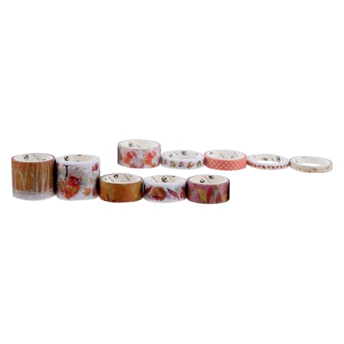 WRITWAA 2 Kartons Washi Tape Scrapbooking mit Herbstlichen Mustern Farbiges Handreißbares Klebeband für DIY Dekoration Tagebuch Planer Kreative Bastelprojekte von WRITWAA