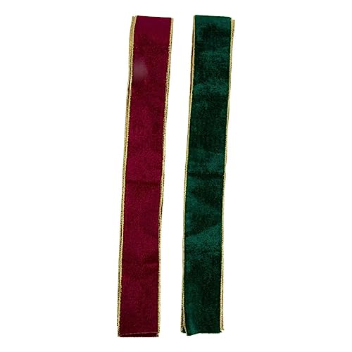 WRITWAA 2 Rollen Flockiertes Weihnachtsband Je Langlebiges Geschenkband für DIY Schleifen Baumdekoration Geschenkverpackung Rot und Grün Vielseitig Verwendbar für Weihnachtsdeko und WRITWAA 2 Rollen Flockiertes Weihnachtsband Je Langlebiges Geschenkband für DIY Schleifen Baumdekoration Geschenkverpackung Rot und Grün Vielseitig Verwendbar für Weihnachtsdeko und von WRITWAA
