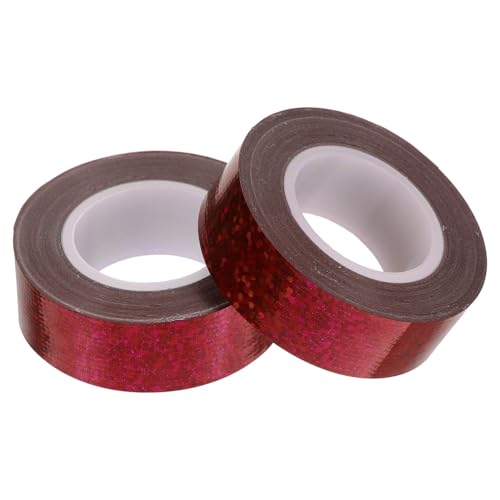 WRITWAA 2 Rollen Holografisches Glitzer klebeband Stark Haftendes Dekoratives Duct Tape Selbstklebend Leicht Abreißbar Für Basteln Büro Und Haushalt Vielseitiges Abdeckband Für Teppich von WRITWAA