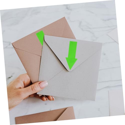 WRITWAA 2 Rollen Leuchtende Richtungspfeil Aufkleber Selbstklebende Verpackungs Siegel Etiketten für Geschenke Umschläge Süßigkeiten Stark Haftend Reißfest für Festtagsverpackungen von WRITWAA