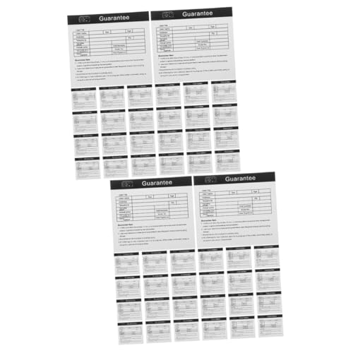 WRITWAA 2 Sätze Garantiekarte Englische After- -karten Leere Kundendienstkarte Wartungskarte Für Geräte Gerätereparaturkarten Gerätewartungskarte Papier 200 Stück * 2 WRITWAA 2 Sätze Garantiekarte Englische After- -karten Leere Kundendienstkarte Wartungskarte Für Geräte Gerätereparaturkarten Gerätewartungskarte Papier 200 Stück * 2 von WRITWAA