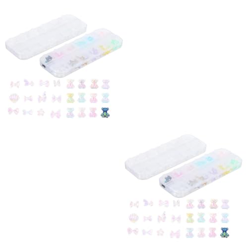 WRITWAA 2 Sätze Nagelcharms Schmetterlingen Dekoration Für Nagelkunst Und Maniküre Für Bastelprojekte Und 120 Stück * 2 von WRITWAA