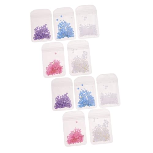 WRITWAA 2 Sätze Nail Art Charms Dekorationen Für Nägel Diy Schmuck Für Blüten Verschiedenen Farben Für Nageldesigns 5 Packungen * 2 von WRITWAA