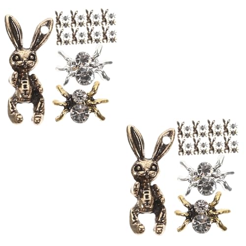 WRITWAA 2 Sätze Schmuck Mit Nageldiamanten Nail Decoration Fingernägel Aufkleber Spinnenkaninchen Reize Nagel Charme Nagelkunstanhänger Für Gelnägel Nagelschmuck Charms Metall 30 Stück * 2 WRITWAA 2 Sätze Schmuck Mit Nageldiamanten Nail Decoration Fingernägel Aufkleber Spinnenkaninchen Reize Nagel Charme Nagelkunstanhänger Für Gelnägel Nagelschmuck Charms Metall 30 Stück * 2 von WRITWAA