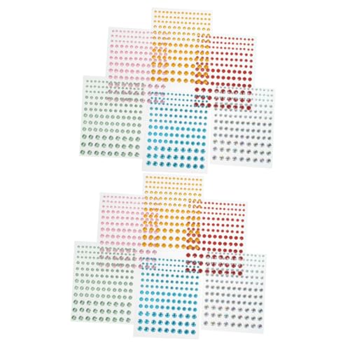 WRITWAA 2 Sätze Strass-aufkleber Strasssteine Gesicht Hochzeitsdeko Wedding Decoration Hochzeitdeko Augensticker Edelsteine aufkleber Mehrzweckaufkleber Strass-kunststoff 6 Blätter * 2 WRITWAA 2 Sätze Strass-aufkleber Strasssteine Gesicht Hochzeitsdeko Wedding Decoration Hochzeitdeko Augensticker Edelsteine aufkleber Mehrzweckaufkleber Strass-kunststoff 6 Blätter * 2 von WRITWAA