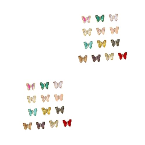 WRITWAA 2 Sätze Teiliges Schmetterlings Nagelstuds Aus Diy Maniküre Dekoration Für Nail Art Für Besondere Anlässe Und 13 Stück * 2 WRITWAA 2 Sätze Teiliges Schmetterlings Nagelstuds Aus Diy Maniküre Dekoration Für Nail Art Für Besondere Anlässe Und 13 Stück * 2 von WRITWAA