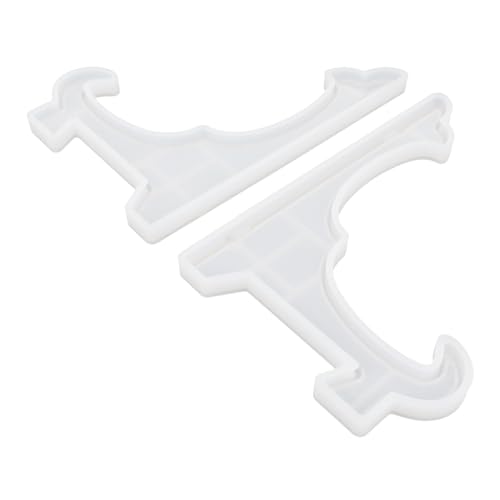 WRITWAA 2 Stück DIY Kristall Epoxidharz Silikonform für Display Aufbewahrungsständer Flexibel Langlebig Wiederverwendbar Geeignet für Schmuck und Kleine Dekorationen Weiß von WRITWAA