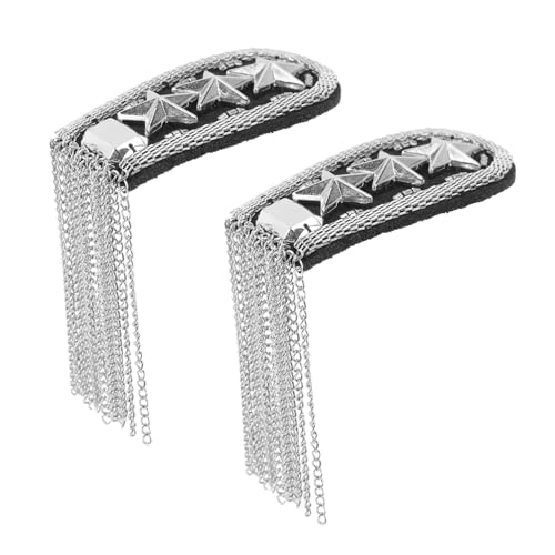 WRITWAA 2 Stück Elegante Quasten Epauletten für Männer Stilvolle Schulterabzeichen mit Stern design Kostüm Bühnenaccessoires für Karneval Hochzeit und Besondere Anlässe WRITWAA 2 Stück Elegante Quasten Epauletten für Männer Stilvolle Schulterabzeichen mit Stern design Kostüm Bühnenaccessoires für Karneval Hochzeit und Besondere Anlässe von WRITWAA