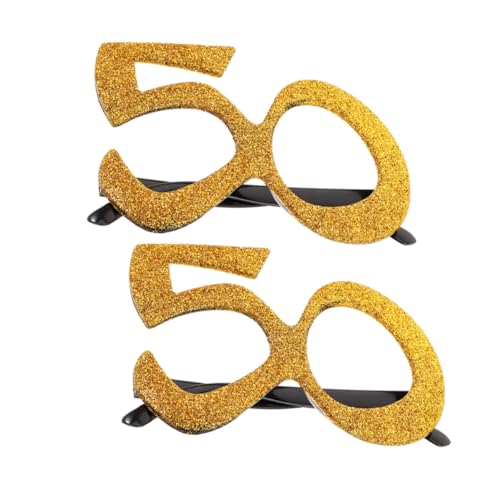 WRITWAA 2 Stück Glitzer Geburtstagssonnenbrillen Zahl Form Dekorative Brille für Jubiläumsfeiern Foto Requisiten für Geburtstags und Hochzeitsfeiern WRITWAA 2 Stück Glitzer Geburtstagssonnenbrillen Zahl Form Dekorative Brille für Jubiläumsfeiern Foto Requisiten für Geburtstags und Hochzeitsfeiern von WRITWAA