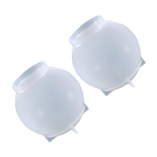 WRITWAA 2 Stück Runde Silikonform für DIY Kristallkugel Basteln Flexible Wiederverwendbare Gießform für Harz Kerzen Schmuck und Dekoration Leicht zu Reinigen Langlebiges Material WRITWAA 2 Stück Runde Silikonform für DIY Kristallkugel Basteln Flexible Wiederverwendbare Gießform für Harz Kerzen Schmuck und Dekoration Leicht zu Reinigen Langlebiges Material von WRITWAA