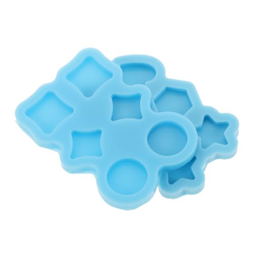 WRITWAA 2 Stück Teiliges Silikon Ohrring gießformen mit Stern Herz Viereck formen Glatte Oberfläche für Einfaches Entformen DIY Epoxidharz Schmuckherstellung Mini Resin Formen für von WRITWAA