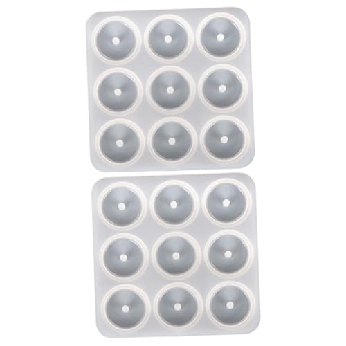 WRITWAA 2 Stück Teiliges Silikonform für DIY Epoxidharz Anhänger Flexible und Geruchslose Gießform Langlebig mit Hoher Reißfestigkeit für Herstellung von Halskettenanhängern und von WRITWAA