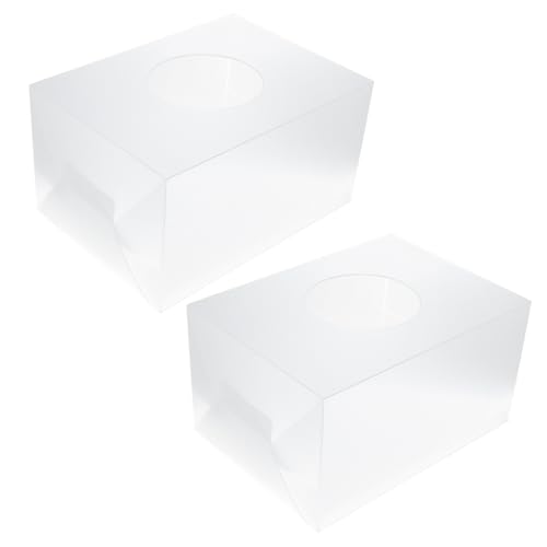 WRITWAA 2 Stück Teiliges Transparentes Losbox Große Kapazität Fairer Sichtmechanismus Vielseitige Spiel Abstimmungsbox für Firmenfeiern Partys und Mitarbeiterveranstaltungen von WRITWAA