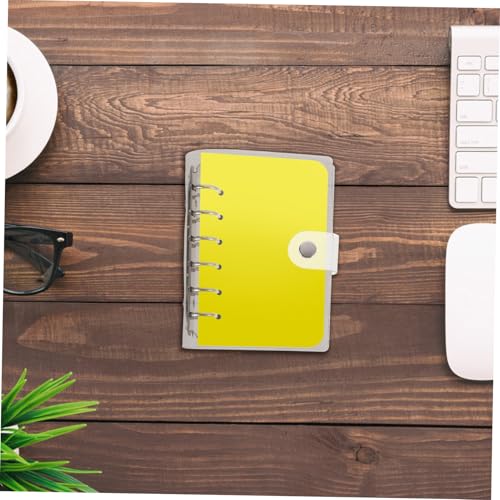 WRITWAA 2 Stück Transparentes PVC Notizbuch Cover Ringbuch Schutzhülle Wiederverwendbar Einfaches Design Büro Schule Geschenk von WRITWAA