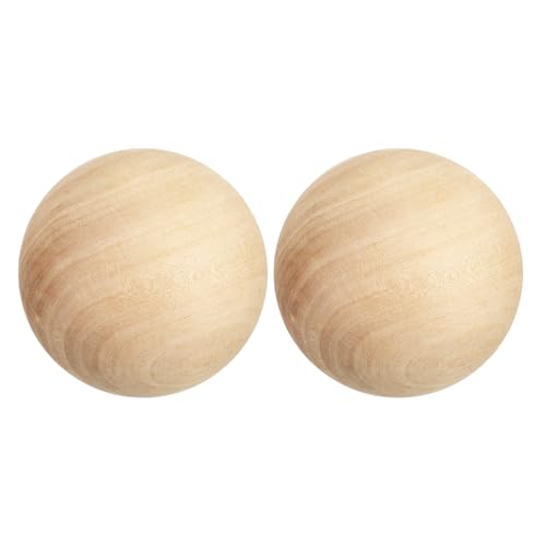 WRITWAA 2 dekorative Holzkugeln: 9 cm kleine Bastelkugeln aus Massivholz – unbehandelte Hartholzkugeln für DIY-Zubehör und dekorative Bastelprojekte WRITWAA 2 dekorative Holzkugeln: 9 cm kleine Bastelkugeln aus Massivholz – unbehandelte Hartholzkugeln für DIY-Zubehör und dekorative Bastelprojekte von WRITWAA