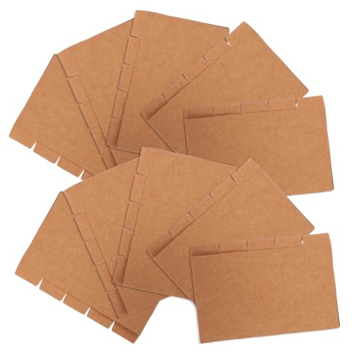 WRITWAA 20 Sätze Oxford Indexkarten Trennblätter pro Nachhaltige Kraftpapier Register für Ordner Ästhetische Papierseitenmarker Vielseitige Büro und Studienorganisation von WRITWAA