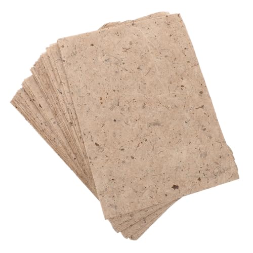 WRITWAA 20 Stück Maulbeerpapier Bastelpapier mit Authentischer Textur Strapazierfähig Vielseitig für Decoupage Scrapbooking Kalligraphie Din Cremeweiß von WRITWAA
