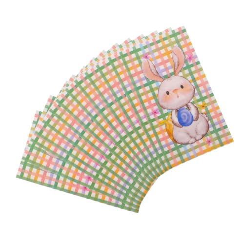 WRITWAA 20 Stück Osterhasen Servietten Aus Seidenpapier Osterhasen Servietten Hochzeitsservietten Handservietten Gästehandtücher Osterparty Geschirr Hasen Gästeservietten WRITWAA 20 Stück Osterhasen Servietten Aus Seidenpapier Osterhasen Servietten Hochzeitsservietten Handservietten Gästehandtücher Osterparty Geschirr Hasen Gästeservietten von WRITWAA