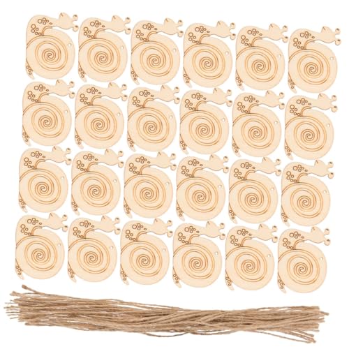 WRITWAA 20 Stück Teiliges DIY holzset Schneckenform mit Aufhängeseil Unbehandelte Holzscheiben für Malerei und Kreative Handarbeiten Sichere Holzdekoration für Bastelprojekte und WRITWAA 20 Stück Teiliges DIY holzset Schneckenform mit Aufhängeseil Unbehandelte Holzscheiben für Malerei und Kreative Handarbeiten Sichere Holzdekoration für Bastelprojekte und von WRITWAA