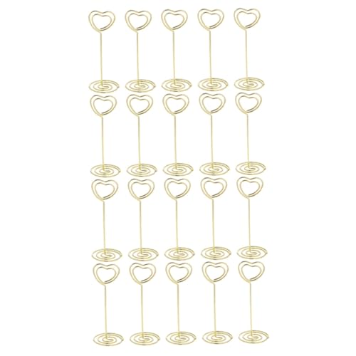 WRITWAA 20 Stück Teiliges Kreative Tischkartenhalter aus Hochwertigem Material Multifunktionale Memo Clips für Fotos Notizen Namenskarten für Büro Hochzeit Party Langlebig und Stabil von WRITWAA