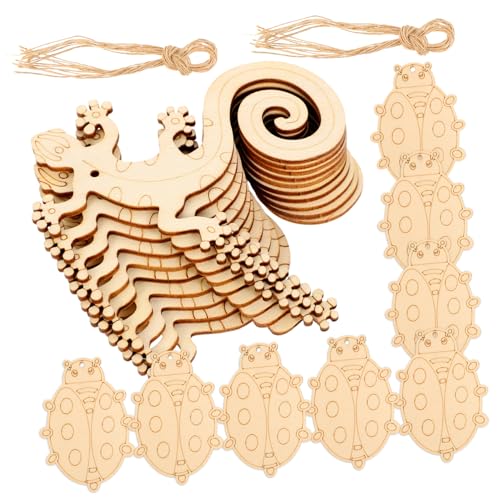 WRITWAA 20 Stück Teiliges Natürliche Holzscheiben Insekten motiv DIY Bastelverzierung Leichte Glatte Holzfiguren zum Bemalen und Dekorieren für Kreative Handarbeiten WRITWAA 20 Stück Teiliges Natürliche Holzscheiben Insekten motiv DIY Bastelverzierung Leichte Glatte Holzfiguren zum Bemalen und Dekorieren für Kreative Handarbeiten von WRITWAA