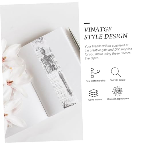 WRITWAA 20 Stück Teiliges Vintage Washi Tape Retro Scrapbooking Aufkleber DIY Klebeband für Planer Tagebuch und Bastelbedarf Klebende Dekorative Bänder für Scrapbook und Journaling von WRITWAA