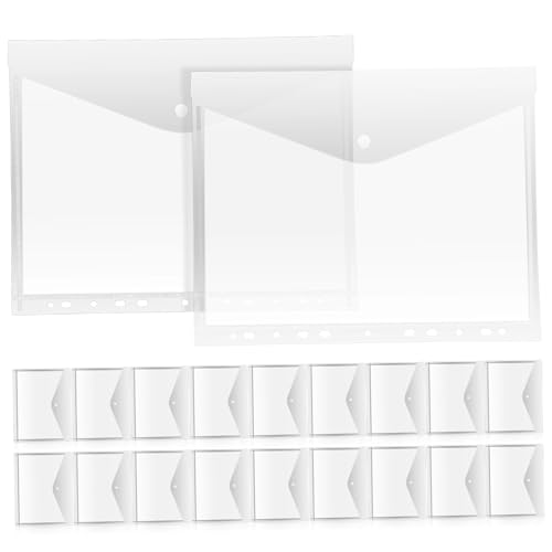 WRITWAA 20 Stück Transparente Ordnungsmappe mit Erweiterbare Dokumententasche aus Robustem PP Glasklare Sammelmappe für Büro Schule Zuhause Fassend WRITWAA 20 Stück Transparente Ordnungsmappe mit Erweiterbare Dokumententasche aus Robustem PP Glasklare Sammelmappe für Büro Schule Zuhause Fassend von WRITWAA