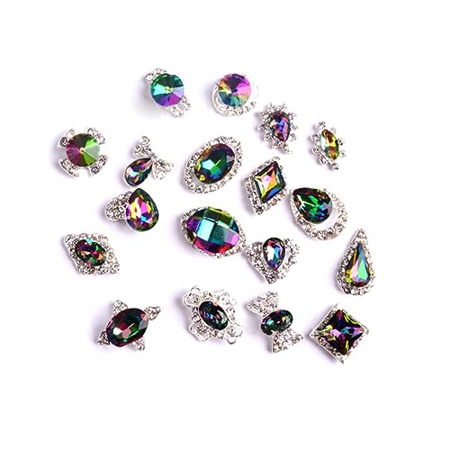 WRITWAA 20 Stück glänzender Nagelkristall Kunst Bausatz sortiert Zubehör Reiz Nagel Charms Nailart-Kristall Nail-Art- Nailart-Strasssteine WRITWAA 20 Stück glänzender Nagelkristall Kunst Bausatz sortiert Zubehör Reiz Nagel Charms Nailart-Kristall Nail-Art- Nailart-Strasssteine von WRITWAA