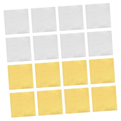 WRITWAA 200 Blatt Quadratisches Origami Faltpapier Glänzend Einseitig Silber Gold Bastelpapier für DIY Handwerk Kranichfalten Scrapbooking Party Dekoration von WRITWAA