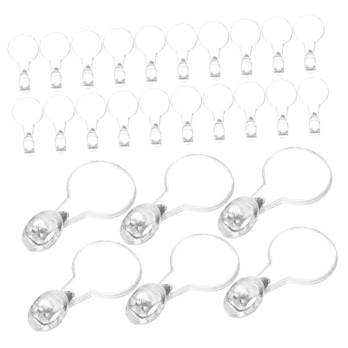 WRITWAA 200 Stück Kleine Transparente Schmuckanhänger Bails zum Aufkleben Runde Kunststoff Bails für Ohrring Halskettenherstellung Leicht für DIY Schmuckzubehör WRITWAA 200 Stück Kleine Transparente Schmuckanhänger Bails zum Aufkleben Runde Kunststoff Bails für Ohrring Halskettenherstellung Leicht für DIY Schmuckzubehör von WRITWAA