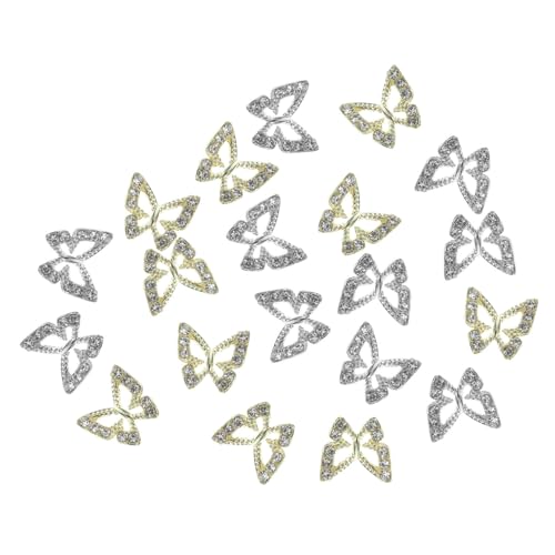 WRITWAA 20Stücke Schmetterling Nagelanhänger Dekorationen Für Maniküre Kunstschmuck Für Nägel Für DIY Nail Art Und Salongebrauch WRITWAA 20Stücke Schmetterling Nagelanhänger Dekorationen Für Maniküre Kunstschmuck Für Nägel Für DIY Nail Art Und Salongebrauch von WRITWAA