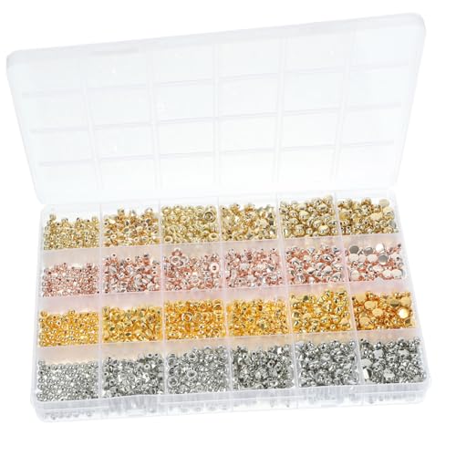 WRITWAA 2160 Stück Teiliges DIY Perlen Kunststoff Schmuckperlen für Armbänder Basteln Bunte Spacer Perlen Pastellfarben Glatte Oberfläche für Individuelle Schmuckherstellung und WRITWAA 2160 Stück Teiliges DIY Perlen Kunststoff Schmuckperlen für Armbänder Basteln Bunte Spacer Perlen Pastellfarben Glatte Oberfläche für Individuelle Schmuckherstellung und von WRITWAA