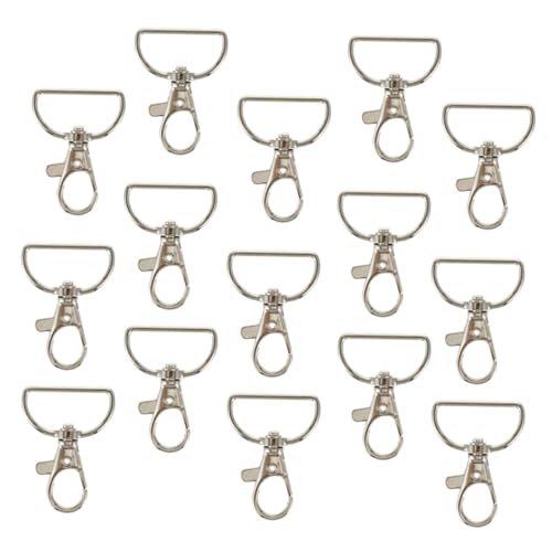 WRITWAA 24 Stück Teiliges D ring lobsterhaken Karabinerhaken Schlüsselanhänger DIY Schmuck Verschluss Taschen Zubehör Robust Langlebig Einfache Montage Vielseitig für Bastelarbeiten WRITWAA 24 Stück Teiliges D ring lobsterhaken Karabinerhaken Schlüsselanhänger DIY Schmuck Verschluss Taschen Zubehör Robust Langlebig Einfache Montage Vielseitig für Bastelarbeiten von WRITWAA
