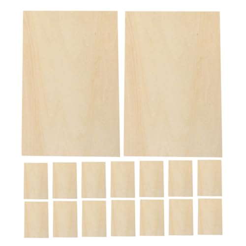 WRITWAA 24 Stück Teiliges Rechteckige Sperrholzplatten Unbehandelte Holzplanken für DIY Bastelprojekte Beidseitig Bemalbar Stabile Holzstücke für Modellbau und Holzschnitzerei WRITWAA 24 Stück Teiliges Rechteckige Sperrholzplatten Unbehandelte Holzplanken für DIY Bastelprojekte Beidseitig Bemalbar Stabile Holzstücke für Modellbau und Holzschnitzerei von WRITWAA