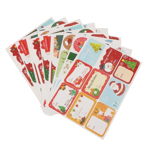 WRITWAA 24 Stück Teiliges Selbstklebendes Weihnachts Aufkleber Beschreibbare Namensetiketten für Geschenke Festliche Dekoration Langlebig Rückstandsfrei Entfernbar für Weihnachtsfeiern WRITWAA 24 Stück Teiliges Selbstklebendes Weihnachts Aufkleber Beschreibbare Namensetiketten für Geschenke Festliche Dekoration Langlebig Rückstandsfrei Entfernbar für Weihnachtsfeiern von WRITWAA