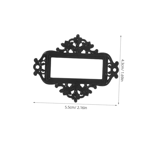 WRITWAA 24 Stück Teiliges Vintage Metall Etikettenhalter Antike Labelrahmen mit Sicherem Kartenfach für Büro Medizinschränke Retro Schubladen-kartenhalter zur Verbesserten Organisation WRITWAA 24 Stück Teiliges Vintage Metall Etikettenhalter Antike Labelrahmen mit Sicherem Kartenfach für Büro Medizinschränke Retro Schubladen-kartenhalter zur Verbesserten Organisation von WRITWAA