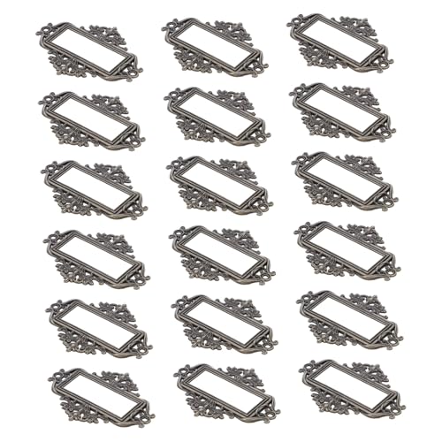 WRITWAA 24 Stück Vintage Metall Etikettenhalter mit Spitzenrand Robuste Namensschildrahmen für Akten- Schubladen Medizinschränke Vielseitige Kartenhalter für Büro Holzboxen WRITWAA 24 Stück Vintage Metall Etikettenhalter mit Spitzenrand Robuste Namensschildrahmen für Akten- Schubladen Medizinschränke Vielseitige Kartenhalter für Büro Holzboxen von WRITWAA