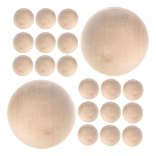 WRITWAA 25 Stück Holzperlen ohne Runde Holzkugeln Naturbelassen Glatt für DIY Bastelprojekte Rustikale Dekokugeln Party Feiertagsdeko WRITWAA 25 Stück Holzperlen ohne Runde Holzkugeln Naturbelassen Glatt für DIY Bastelprojekte Rustikale Dekokugeln Party Feiertagsdeko von WRITWAA