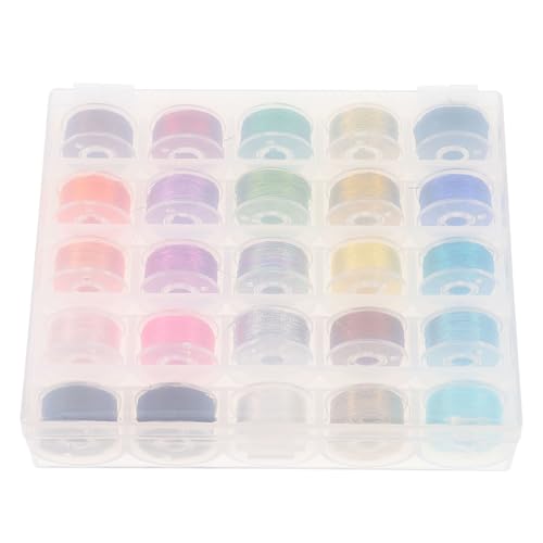 WRITWAA 25 Stück Teiliges Stickgarn Bunte Polyester Stickfäden für Maschinen Handstickerei Farbenfrohes Nähgarn für Kreuzstich und Vielseitige Textilprojekte für Anfänger und Profis von WRITWAA