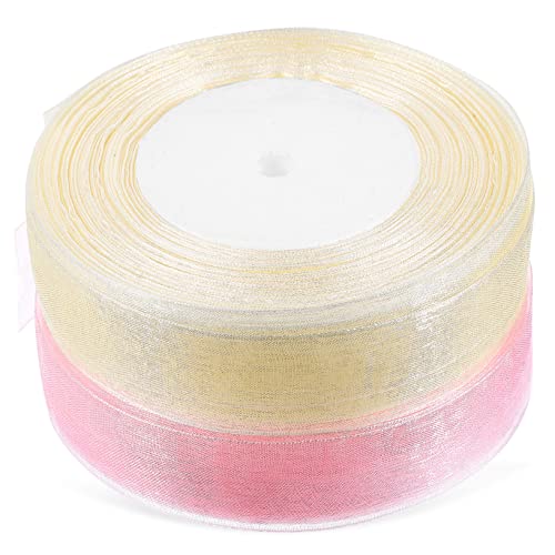 WRITWAA 2Rollen Transparente Geschenkbänder Verpacken von Geschenken Flaschen Kuchen und Dekorationen WRITWAA 2Rollen Transparente Geschenkbänder Verpacken von Geschenken Flaschen Kuchen und Dekorationen von WRITWAA