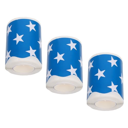 WRITWAA 3 Rollen Bulletin Board Border mit Sternmuster pro Selbstklebende Gezackte Kanten Robuste Kupferdruckpapier-bordüren für Klassenzimmer Homeschool Party und Bürodekoration von WRITWAA