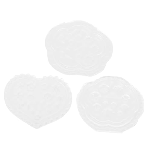 WRITWAA 3 STÜCKE Silikon Nagelkunst Form Langlebig Praktisch Wiederverwendbar DIY Maniküre Schablonen für Epoxidharz Nail Art Zubehör Geeignet für Heim Salongebrauch von WRITWAA