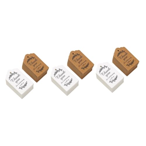 WRITWAA 3 Sätze Geschenkkarten -tags Danke Tags Für Gefälligkeiten Brautduschen-bevorzugungsanhänger Gruß Schild Etiketten Zum Beschriften Konfirmation Papierkarte 200 Stück * 3 von WRITWAA