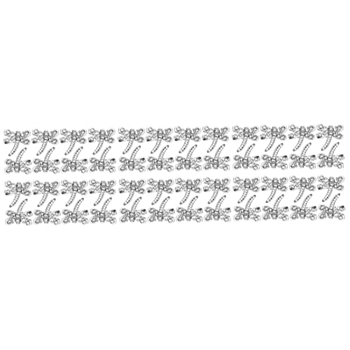 WRITWAA 3 Sätze Kreative Nagelanhänger Maniküre-tipps Dekoration Libellen-nageljuwel Edelsteine ​​zum Basteln Libellen-nagelkunstdekor Libelle Nagel Strass Legierung Silver 20 Stück * 3 von WRITWAA