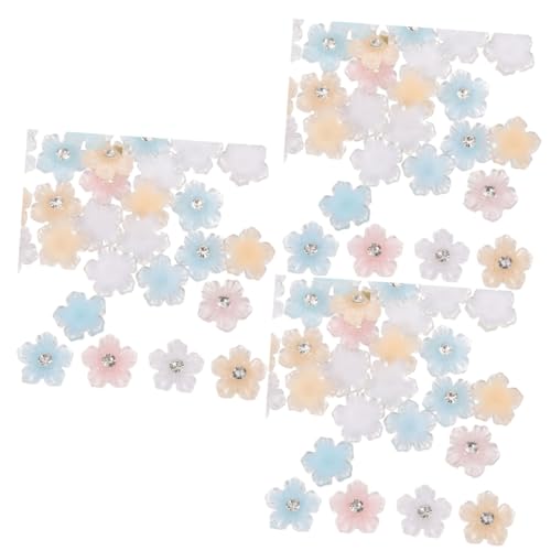 WRITWAA 3 Stück 2 Eistransparent-Harzpunktbohrer nail art set kunstnägel set Nagelkunst-Verzierungen набор для маникюра nail set Nagel Strass Salon deko Nagelbolzen Blumen für Nagelkunst von WRITWAA